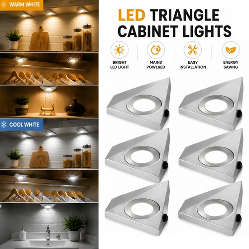 Mains led triangle light - 1-6x,