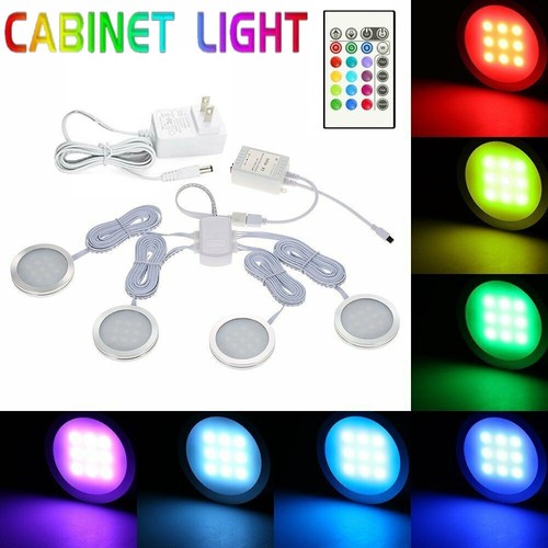 4pcs rgb led under cabinet - 4pcs,